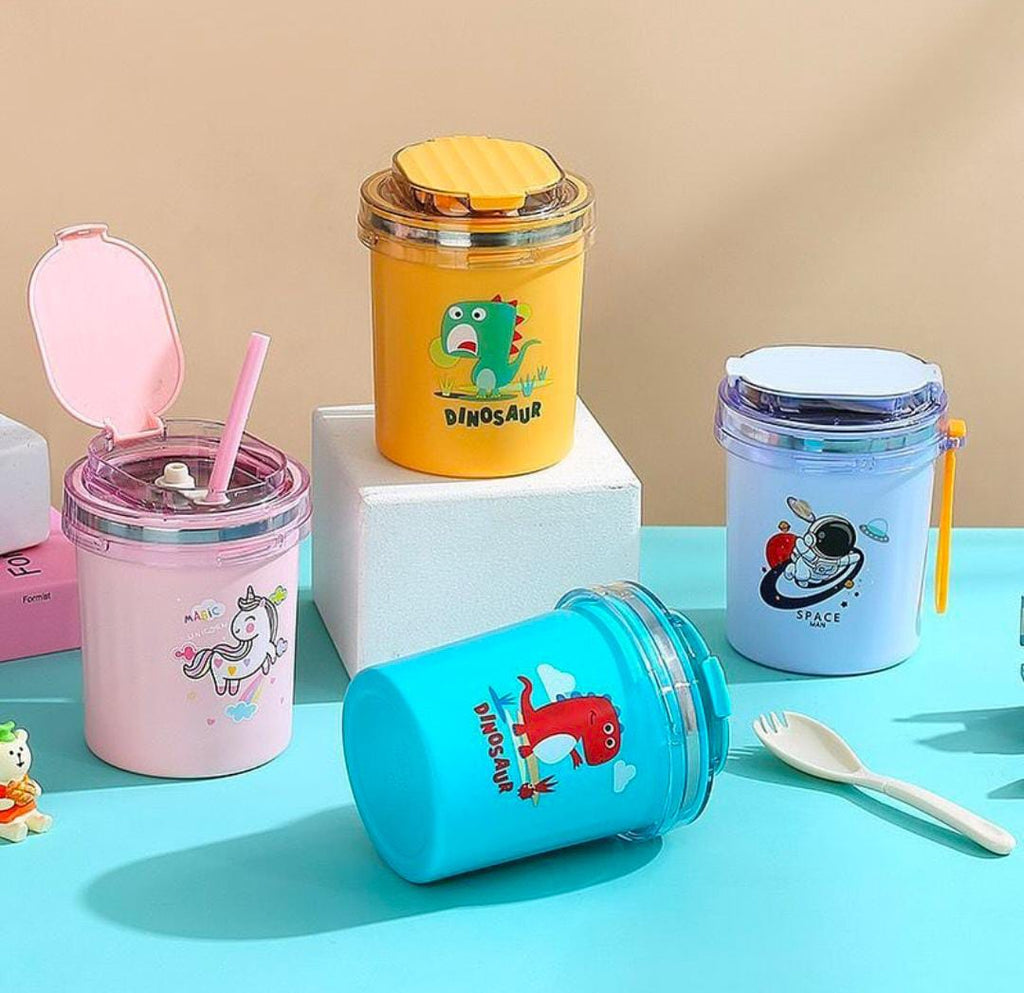 Cartoon Printed Stainless Steel Cup / Mug – 530 ml