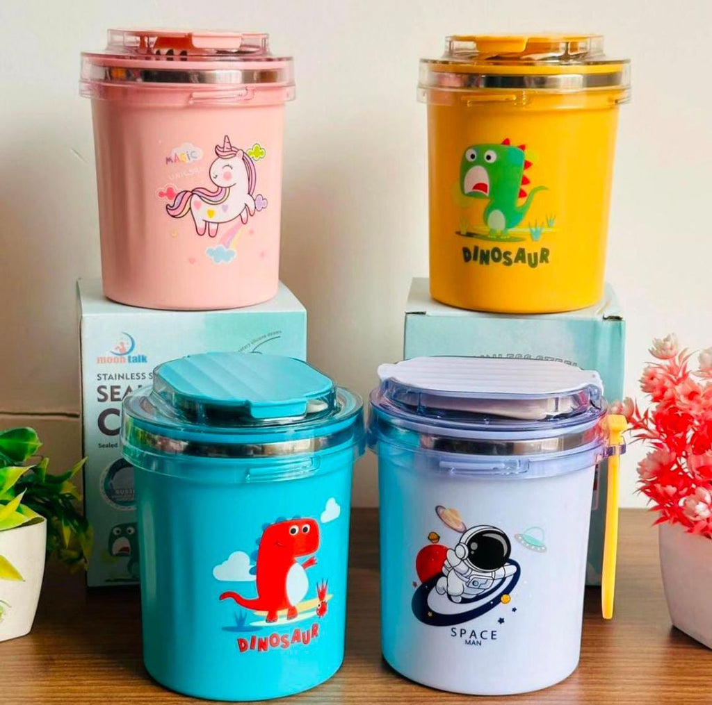 Cartoon Printed Stainless Steel Cup / Mug – 530 ml