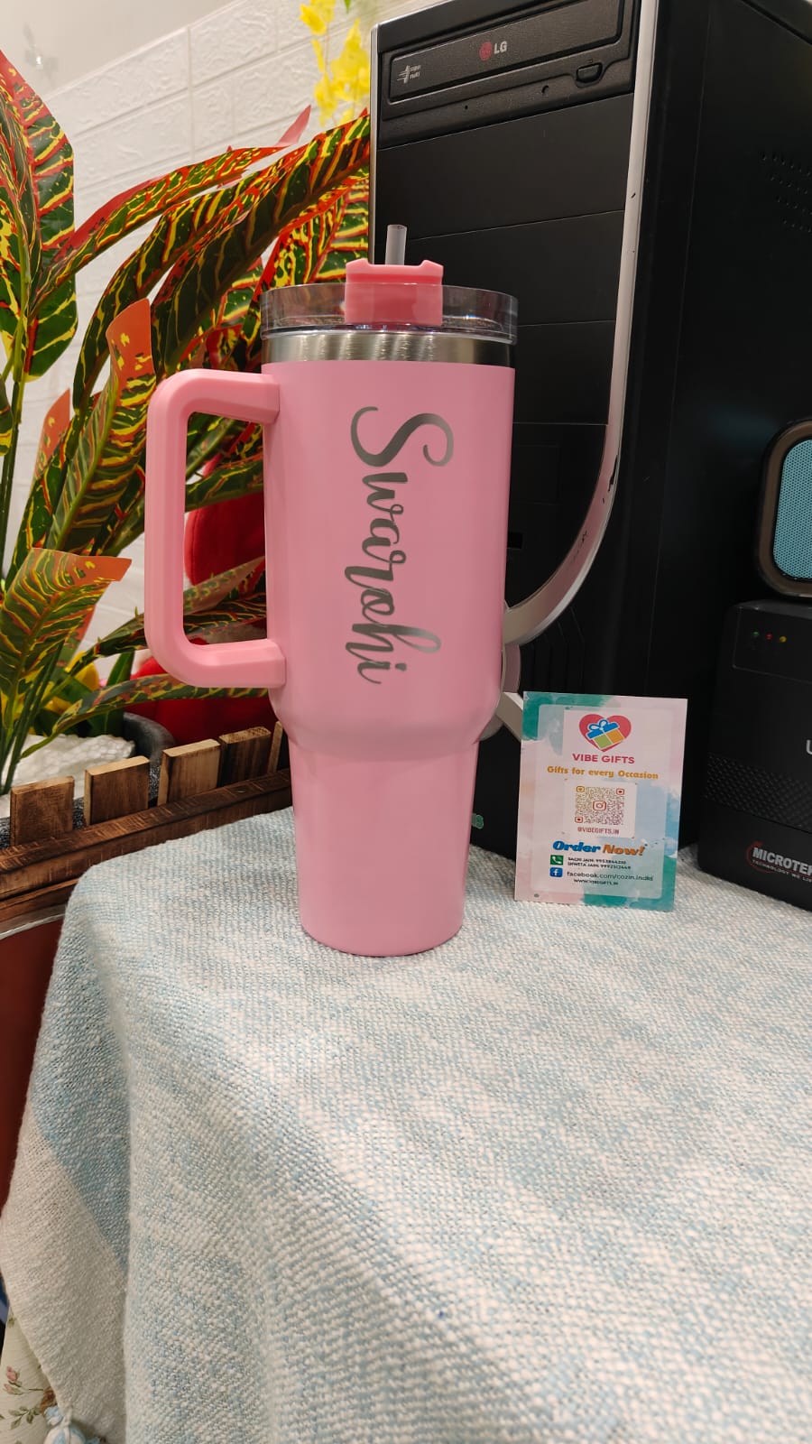 Stanley Stainless Steel Tumbler(pink)